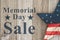 Retro Memorial Day sale message