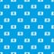 Retro microchip pattern vector seamless blue