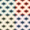 Retro Mid century 70s geometric wallpaper pattern. Funky colorful texture seamless background.