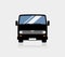 Retro minibus icon