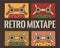 Retro mix tape cover illustration
