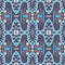 Retro mosaic pattern. Abstract geometric ethnic background.