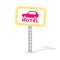 Retro motel roadsign.