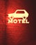 Retro motel roadsign.