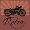 Retro Motorcycle label