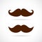 Retro mustache vector icon