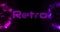 Retro neon sign on black background 4k