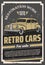 Retro old cars for sale or restoration work poster