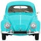 Retro, Old-fashioned, Vintage Beetle model toy car isolated on white transparent background PNG front green blue