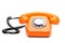 A retro orange phone