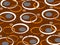 Retro oval circles pattern