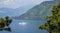 Retro passenger ship on Como Lake