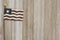 Retro patriotic USA background on weathered wood