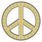 Retro peace symbol