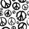 Retro Peace symbol seamless