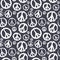 Retro Peace symbol seamless