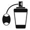 Retro perfume icon, simple style