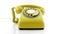 Retro  phone ringing of the hook isolated on white
