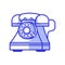 Retro Phone with Rotary Dial Icon