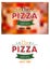 Retro pizza label or banner