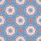 Retro Polka Dot Circles Seamless Pattern. Allover Dotty Abstract Texture for 1950s