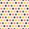 Retro polka dots seamless pattern