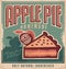 Retro poster design for apple pie