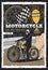 Retro poster, motorcycle races championship