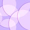 Retro purple round shapes repeatable motif. Abstract soft round geometric pattern