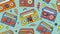 Retro Radio Cassette Boombox 70s 80s 90s Seamless Pattern in Doodle style