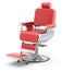 Retro red barber chair
