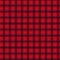 Retro red black buffalo plaid check seamless pattern. Traditional american country lumberjack style. Rustic square