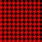 Retro red and black houndstooth pattern
