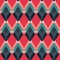 Retro red rhombus seamless pattern