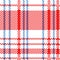 Retro Red White Blue Iconic Old Hong Kong Checker Seamless Pattern for Products or Textile Prints