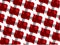 Retro red white chain pattern