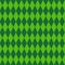 Retro Rhombus Background Green Geometrical Ornament Seamless Pattern For Patrick Day