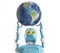 Retro robot hold earth,3d render