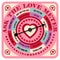 Retro romance advice game and love predictor with spinning arrow