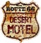 Retro route 66 Motel sign