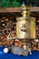 The retro russian samovar with woods