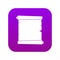 Retro scroll paper icon digital purple