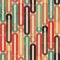 Retro seamless pattern with grunge effect