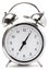 Retro silver alarm clock