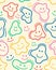 Retro smile seamless pattern vector