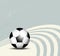 Retro soccer ball background