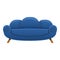 Retro sofa icon, cartoon style