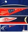 Retro Space Web Banners