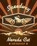 Retro Speedway Nevada Cut Graphic Design