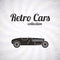 Retro sport racing car, vintage collection